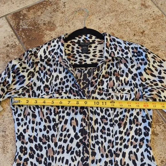 2 Silk WHBM Leopard Blouse - Picture 6 of 8